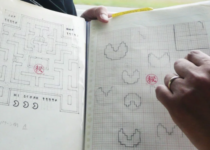 Viaje no tempo com os rascunhos originais de Pac-Man